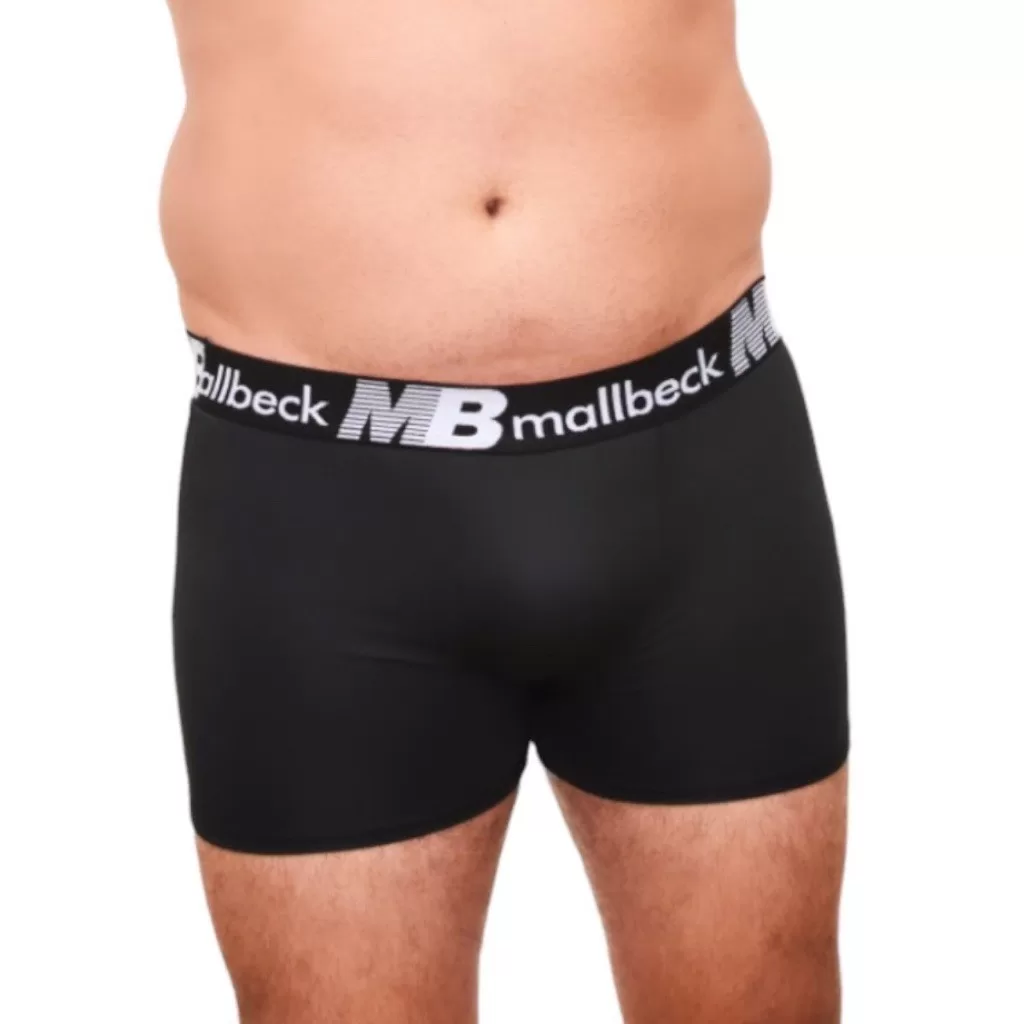 Kit Cuecas Box Boxer Plus Size Mallbeck Microfibra Cueca