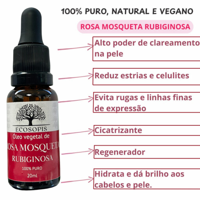 Óleo Vegetal de Rosa Mosqueta 100% Puro