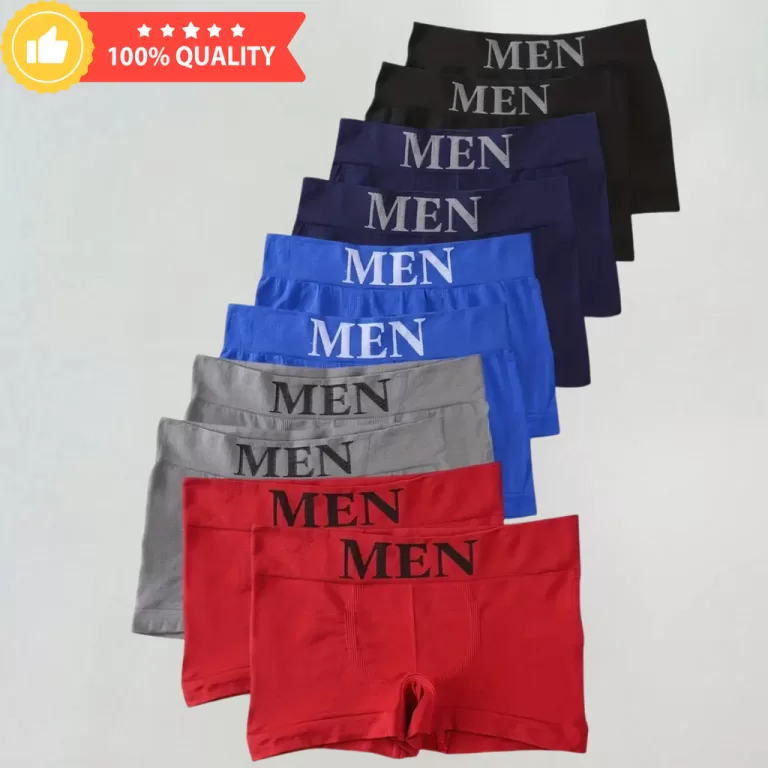 Kit 10 Unidades de  Cueca Boxer Masculino Sem Cost
