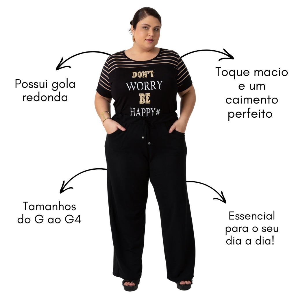 Conjunto Blusa Estampada + Calça Pantalona 102532-1214