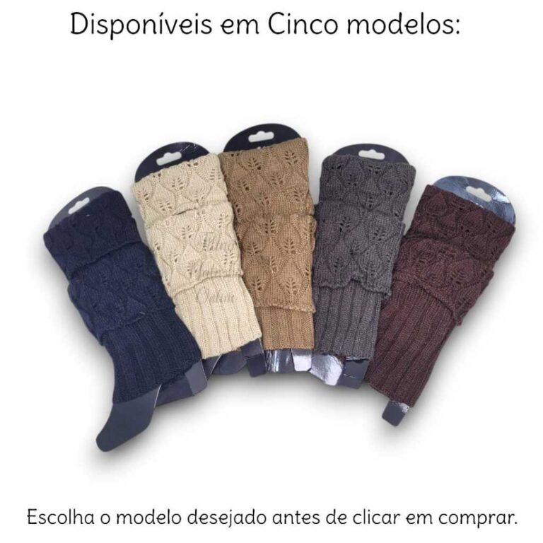 Polaina Feminina Cor Inverno Esportiva Frio Lã Mo