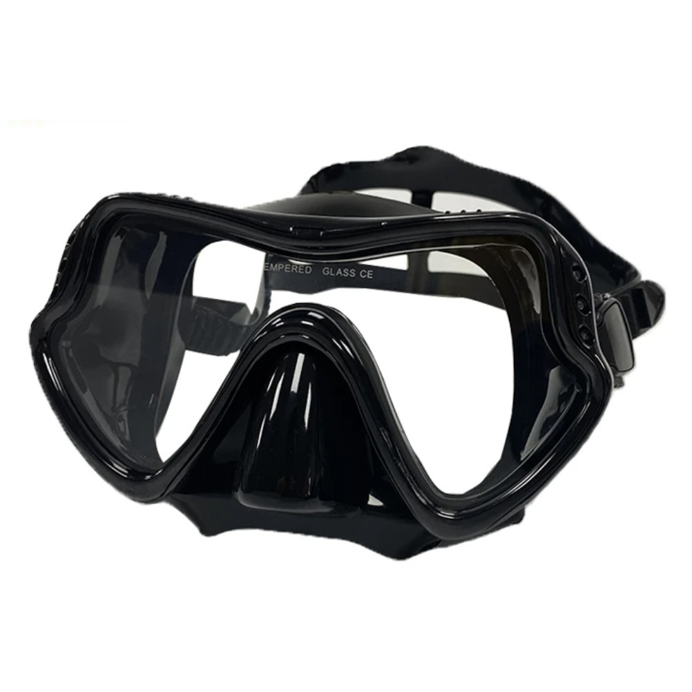 Óculos Máscara De Mergulho Ajustável Preto Resistente Mergulhador Praia Piscina