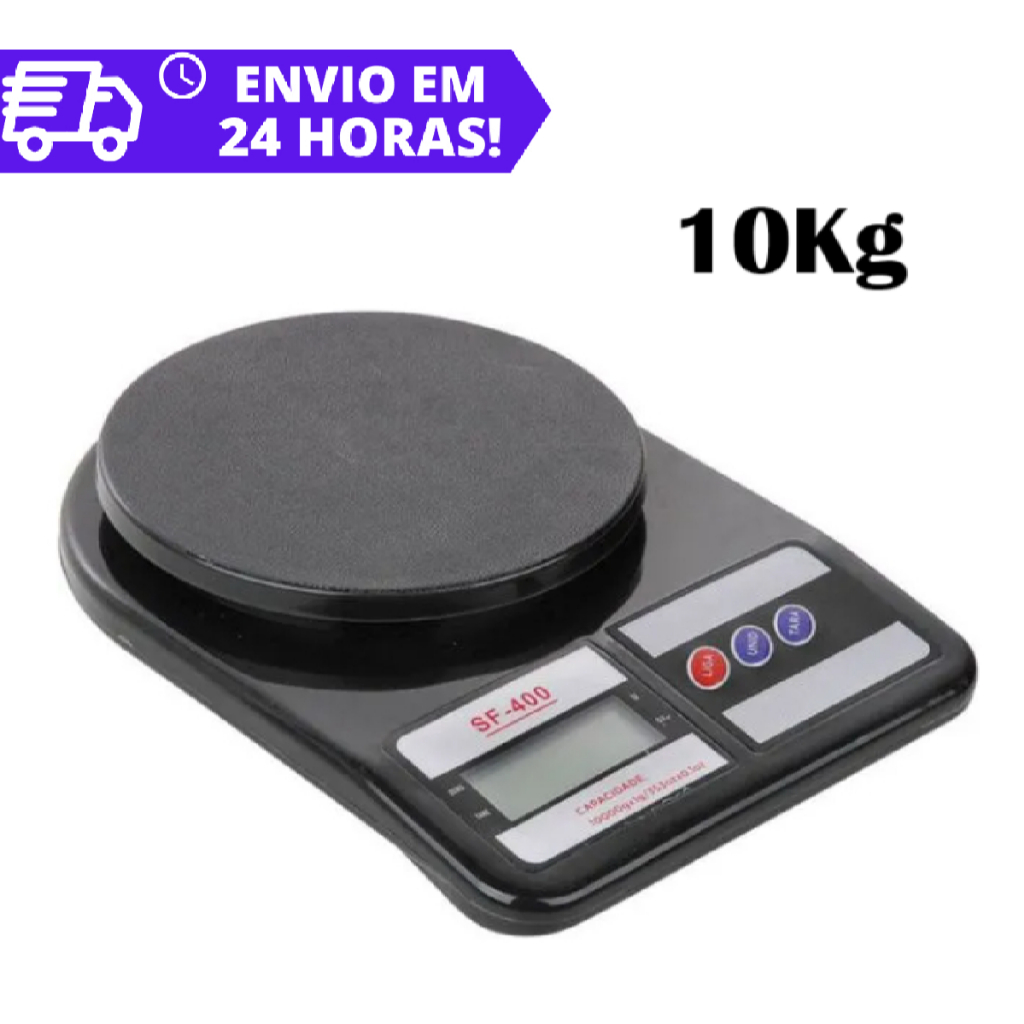 Balança Digital De Cozinha 10kg Alta Precisão Alimento e Triturador