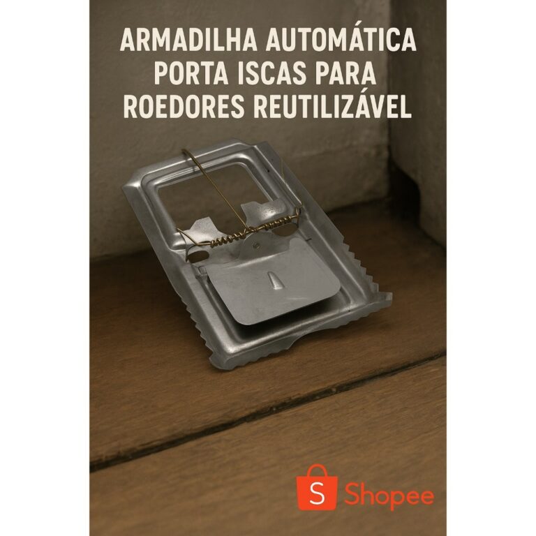 Kit 4 Armadilha Automática Porta Iscas Clip Sens