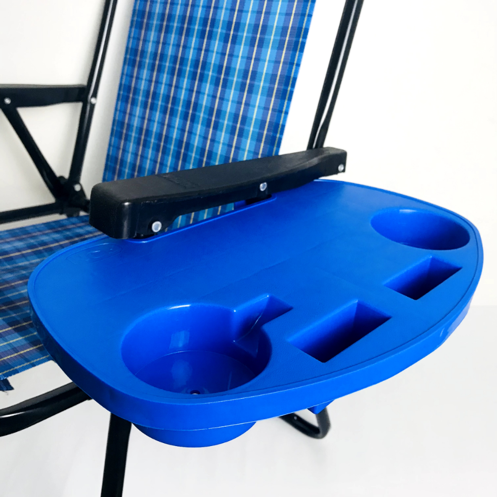 Mesa Acoplável p/ Cadeira de Praia  Kit Portátil e Funcional