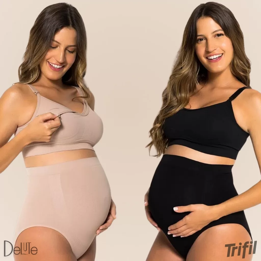 Calcinha Alta Trifil De Sustentação Para Gestante Grávida Sem Costura