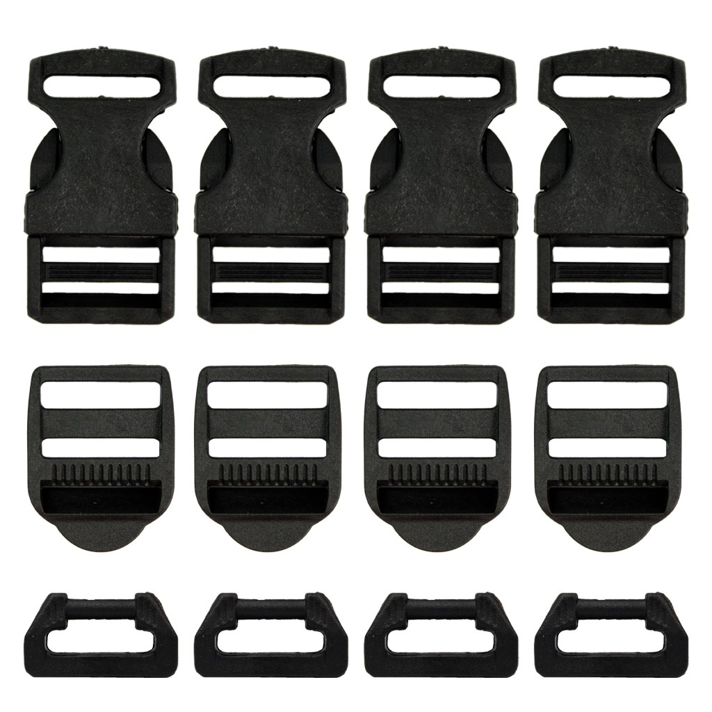 Fecho de Engate Rápido Com Reguladores 25mm 300 Peças