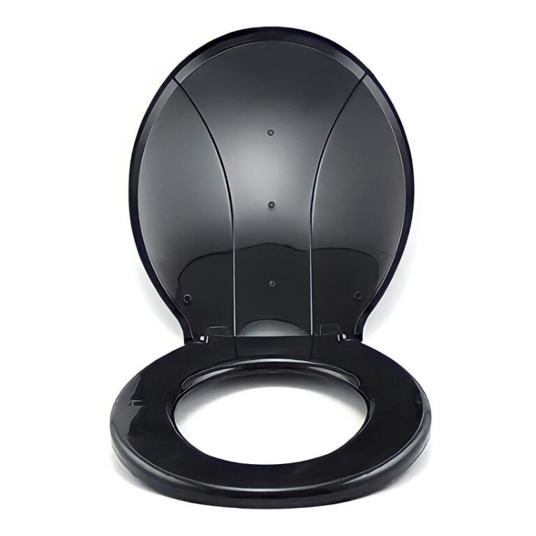 Assento Sanitário Preto C/ Encaixe Universal Tamp