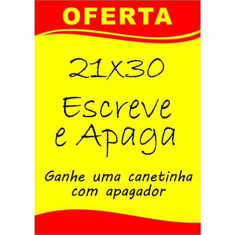 5 Placas Cartaz de Oferta Promoção Preço 21
