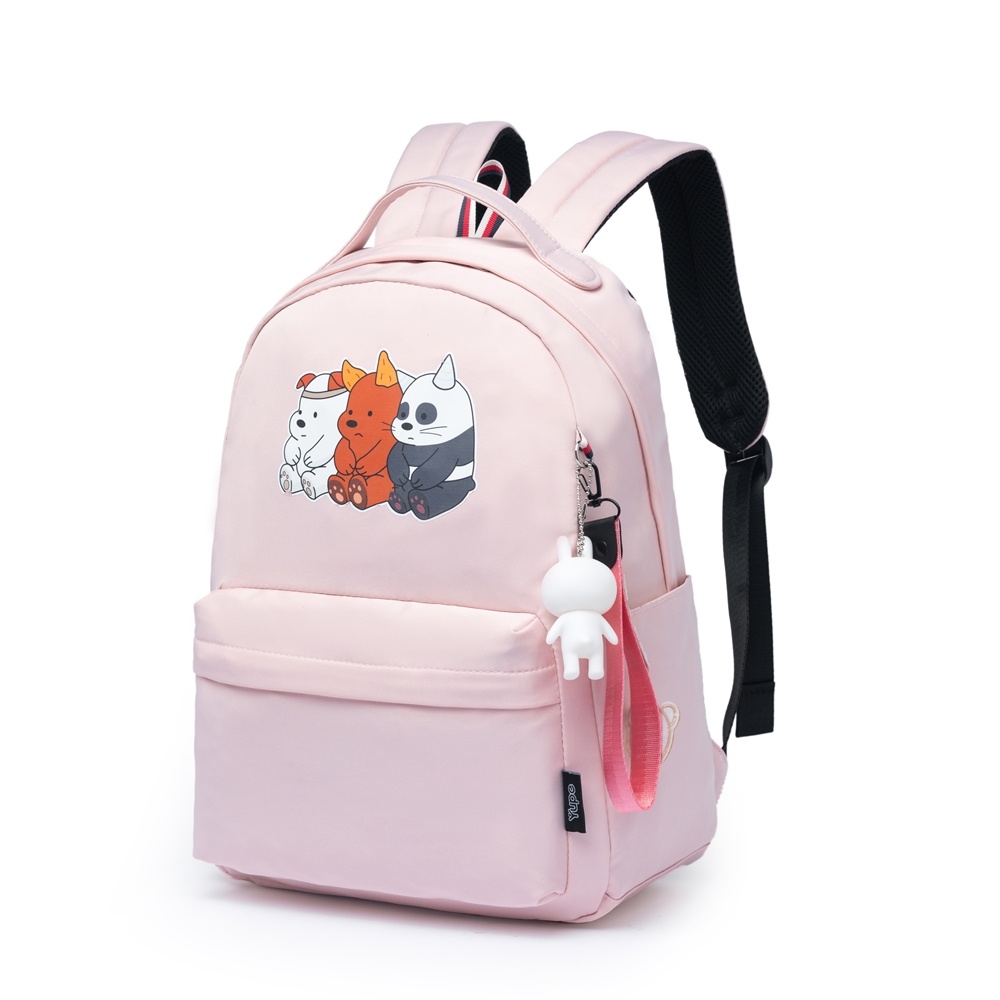 Mochila Bolsa Feminina Escolar Fashion Notebook Chaveiro Coelho Yupe