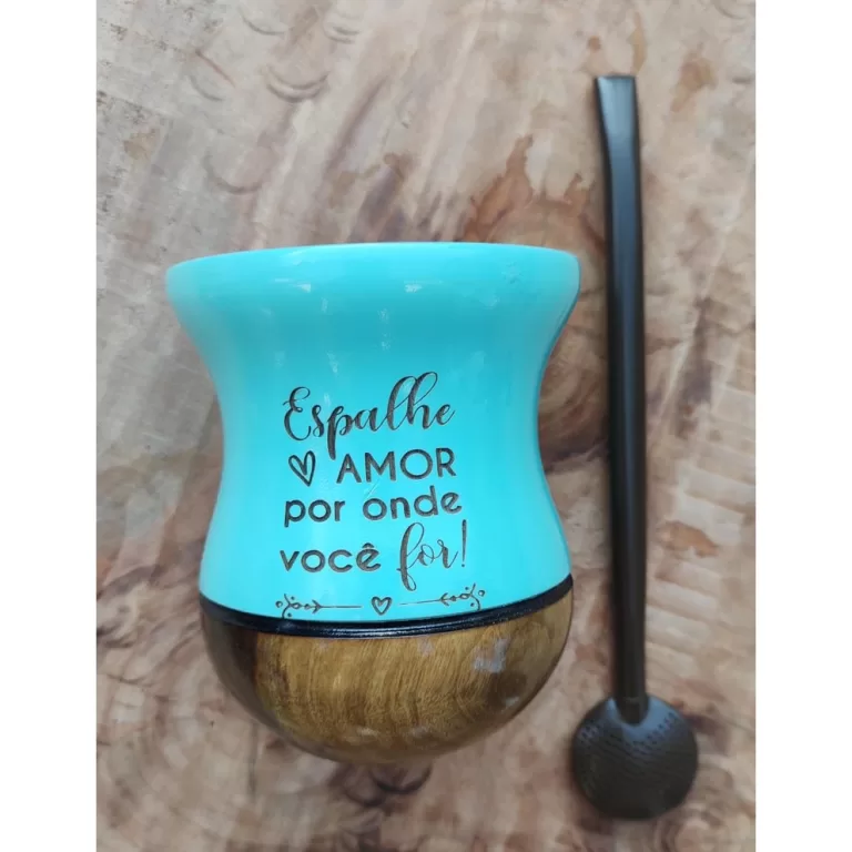 Kit Chimarrão: Cuia Personalizada + Bomba para se