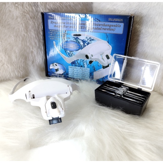 Oculos Lupa 5 Lentes Led Profissional Estetica Cil