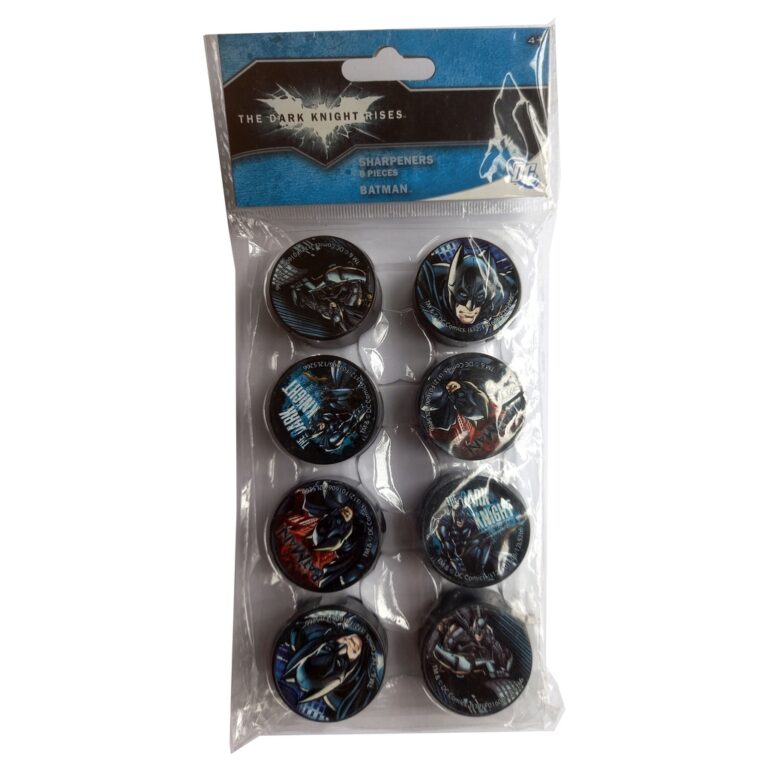 Kit 8 Apontadores de Lápis Batman The Dark Knight