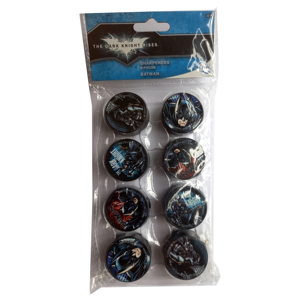Kit 8 Apontadores de Lápis Batman The Dark Knight Rises – DC