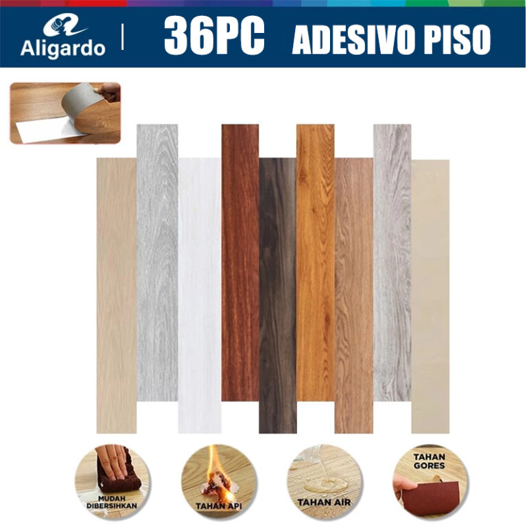 36 pc Piso Painel Revestimento Vinílico Adesivo L