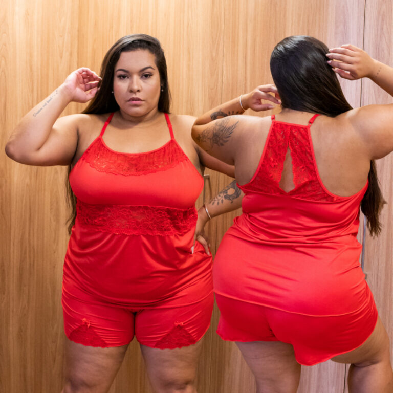 Baby Doll Plus Size 50 52 54 56 Roupa de Dormir co