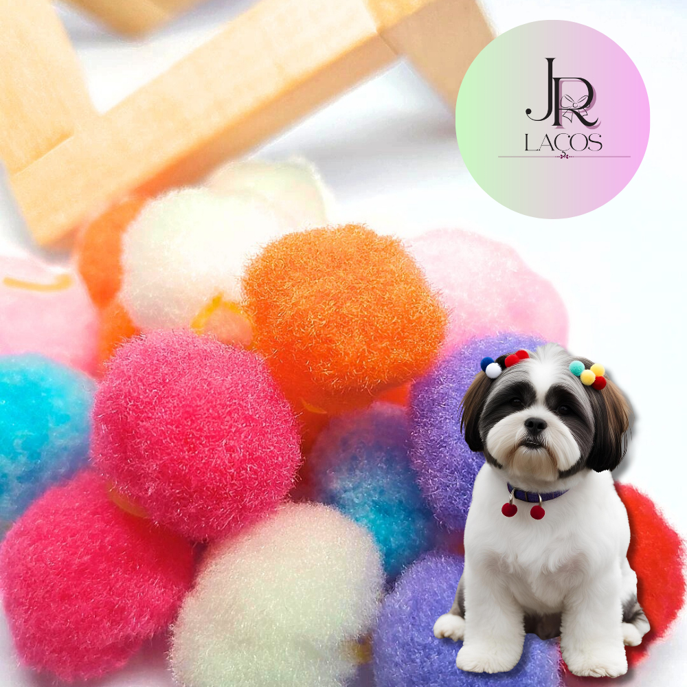 Xuxinha Pompom para pet Candy 2cm | variações | Escolha o seu kit