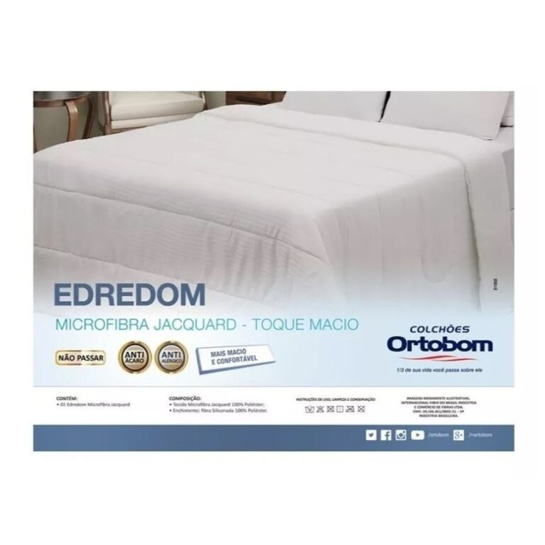 Edredon Microfibra Jacquard Casal Ortobom