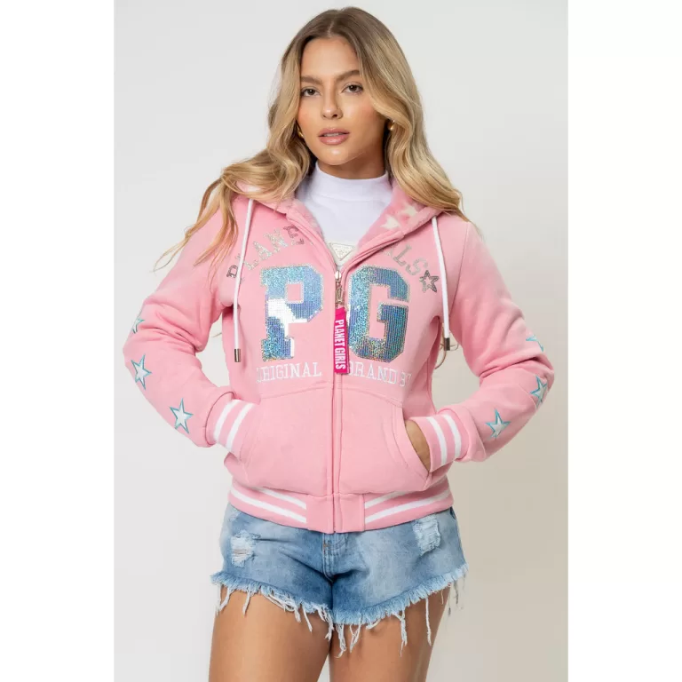 Moletom Dupla Face Com Detalhe Lateral Planet Girl