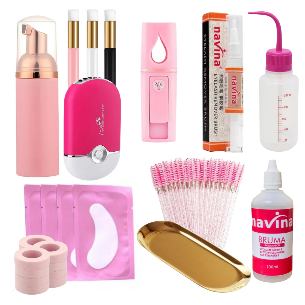 Frasco Pump + Pincel De Limpeza + Ventilador + Nano Vaporizador + Removedor Navina + Pisseta + Pad