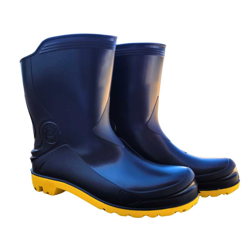Bota de Borracha Galocha Pvc Pro Force Cano Medio Sete Leguas Confotavel Leve Impermeavel Motoqueiro