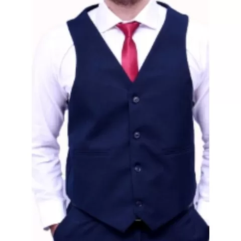 Colete Social Masculino Cinza Com Fivela Para Regu