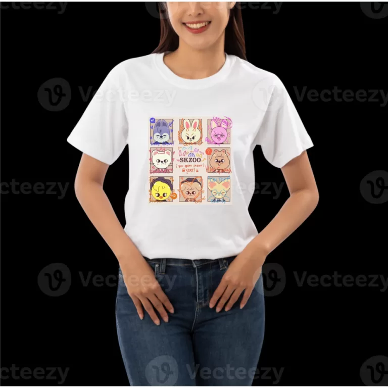 CAMISETA SKZ STRAYKIDS BRANCA