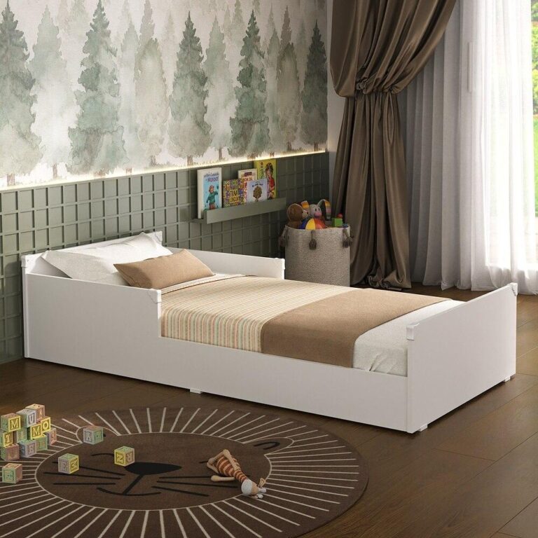 Cama Infantil Labubu estilo montessoriana com prot