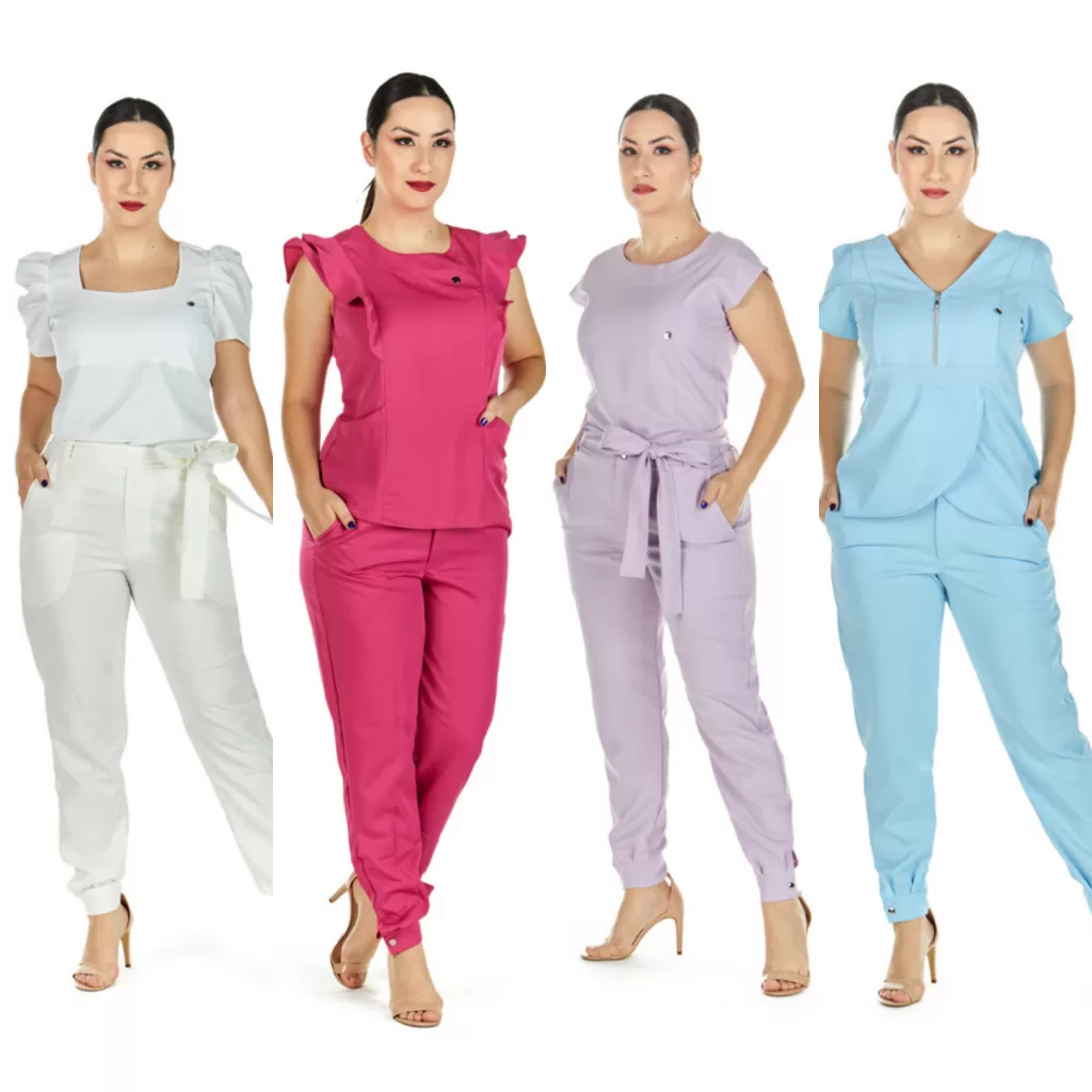 Conjunto Scrub Bordado Princesa Muscle Transpassado Babado Personalizado Com Seu Nome