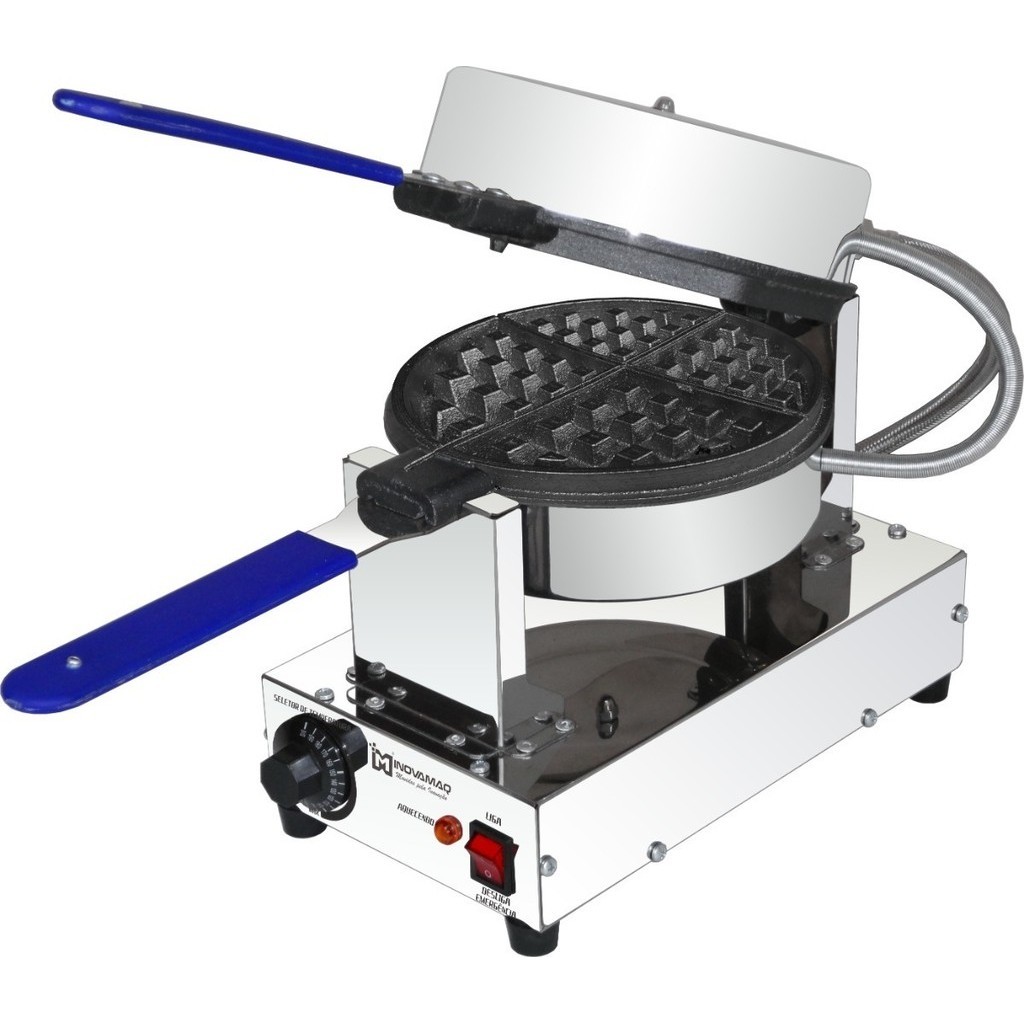 Máquina De Waffles Belga Antiaderente Wbe-4 – Inovamaq