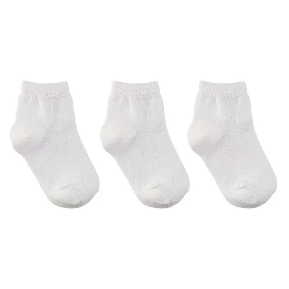 Kit 3 Pares Meia Cano Médio Lupo Kids – Branco