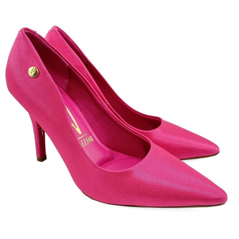 Scarpin Vizzano Tecido Acetinado Salto Alto –
