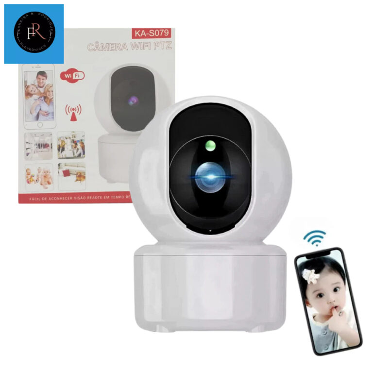 Câmera De Segurança 360° Wifi Babá Eletrônica