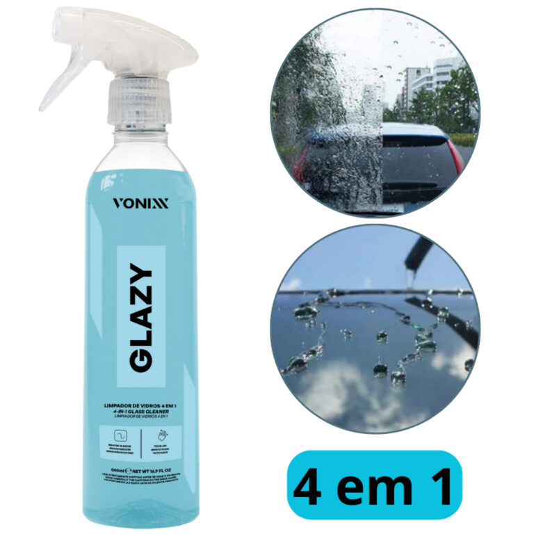 Novo Limpa Vidro E Espelho 4 Em 1 Da Vonixx Glazy 