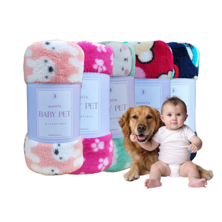 Cobertor Bebê Pet Manta Pet Bebe Menina Menino Ma