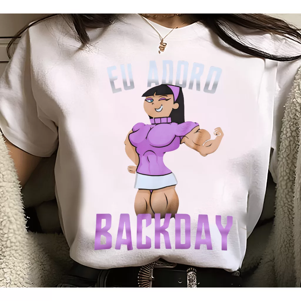 Camiseta Academia Feminina | Eu Adoro Back Day Feminina, treino, costas, academia, musculação, meme