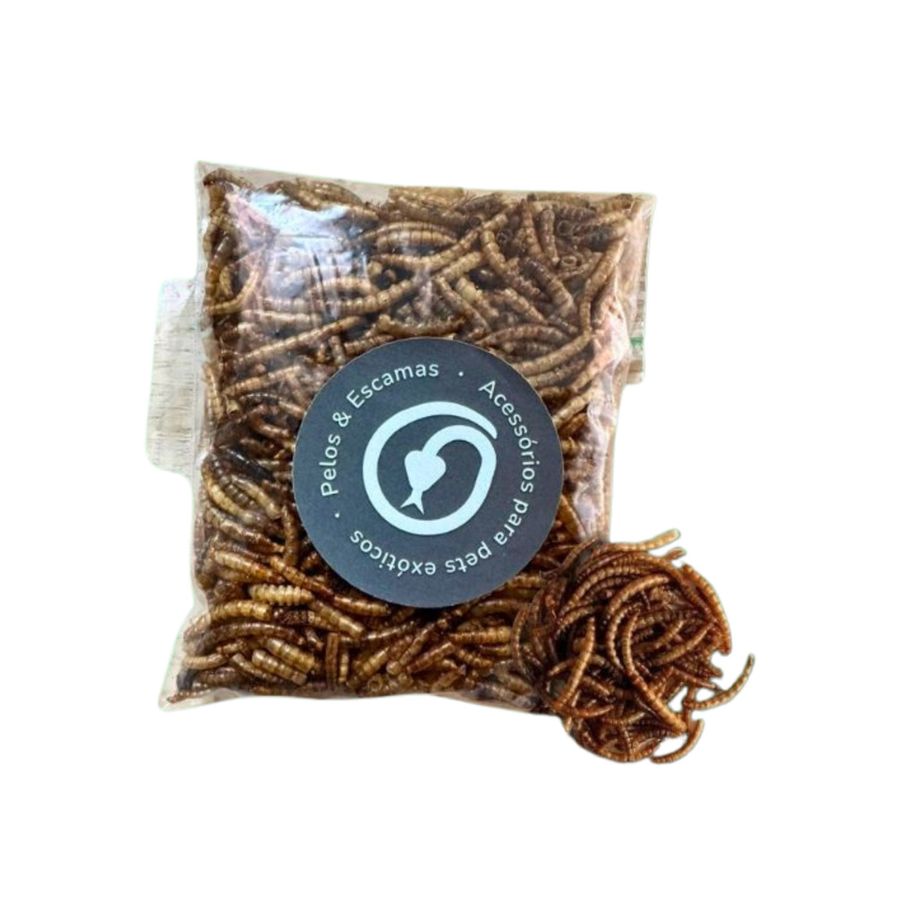 Tenébrio Desidratado Molitor Nutricional para Aves e Répteis 30g