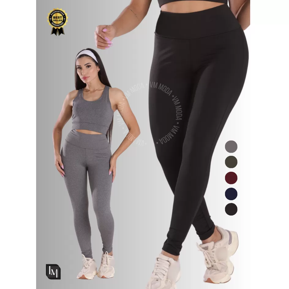 Kit 2 Calças de Academia e Fitness Femininas