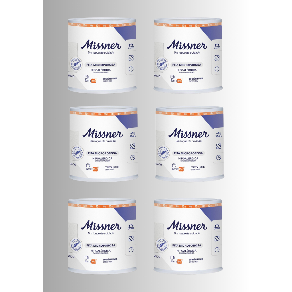Fita Microporosa Branco 5,0cm X 10m Hipoalergênico C6 Un