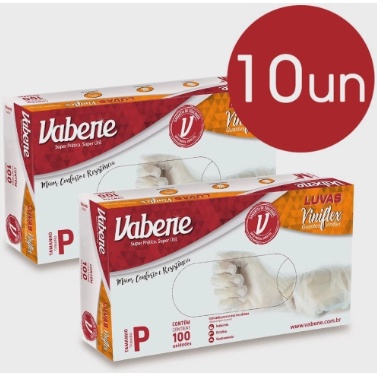 Luvas Descartáveis Viniflex Vabene – Kit co