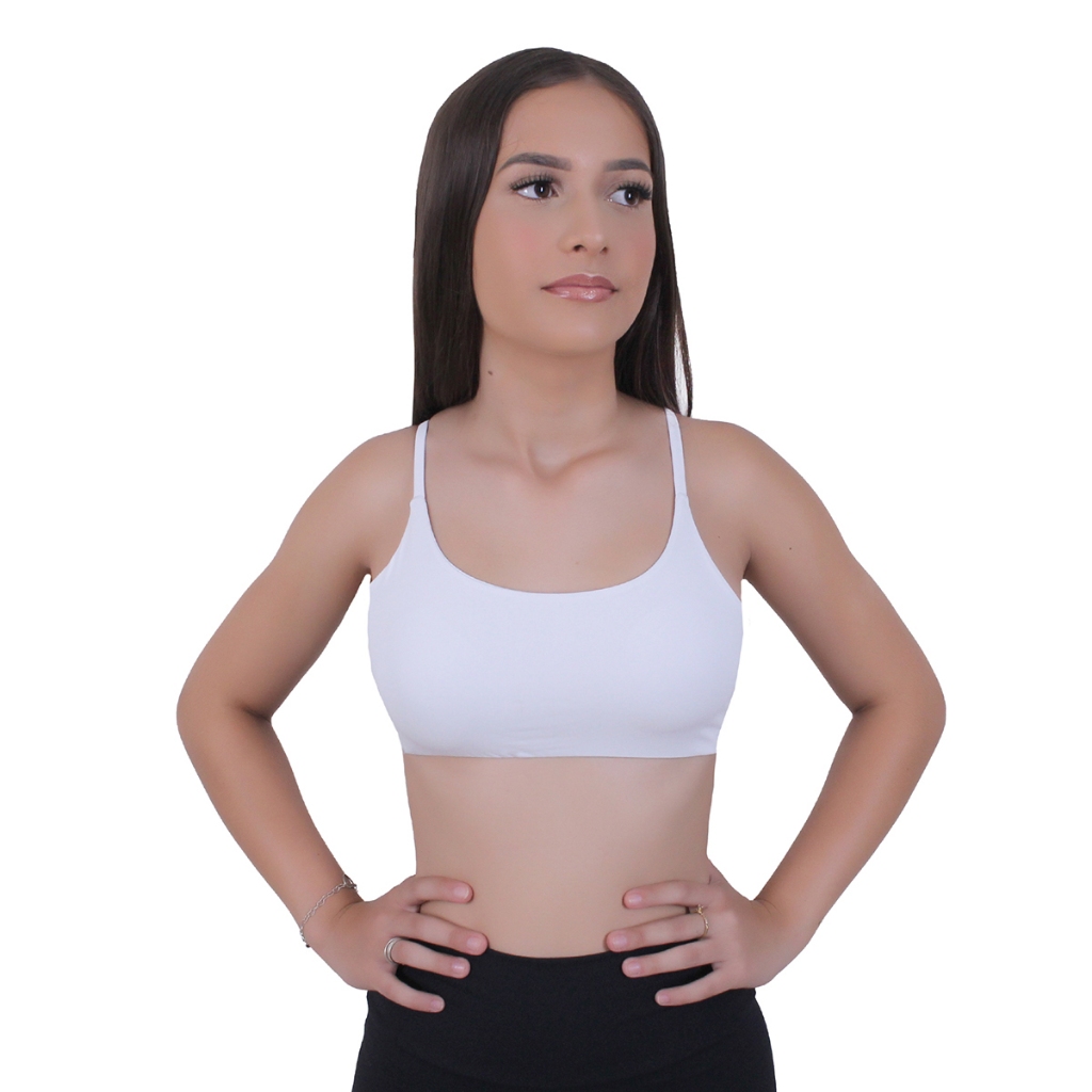 Top Academia Faixa Duplo Com Bojo Removivel P M G GG Plus Size Xg