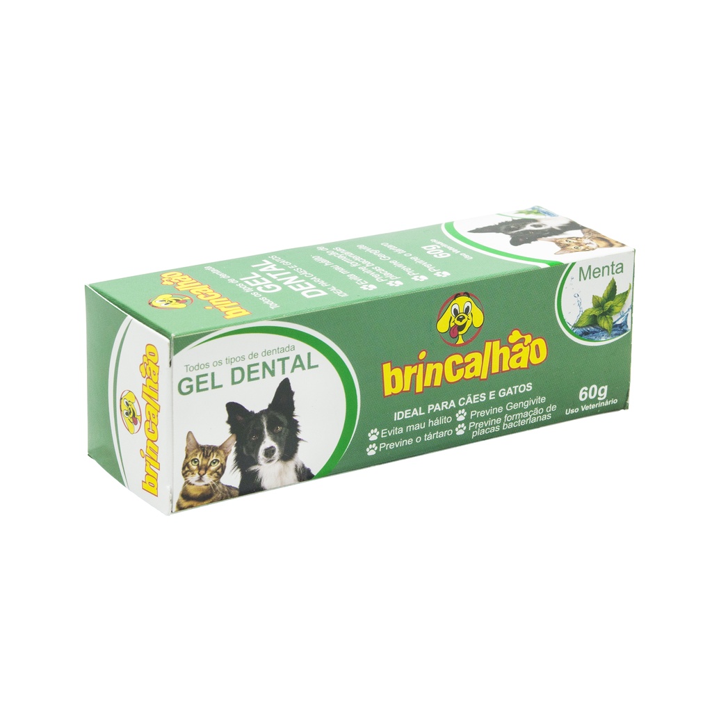 Gel Dental para Cães e Gatos Menta Brincalhão 60g