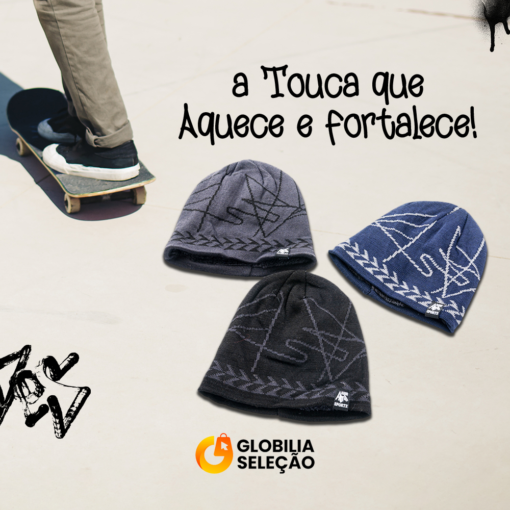 Desconto 50%Gorro Touca Masculina Feminina Tricotado Quente Fashion MZ5109CD