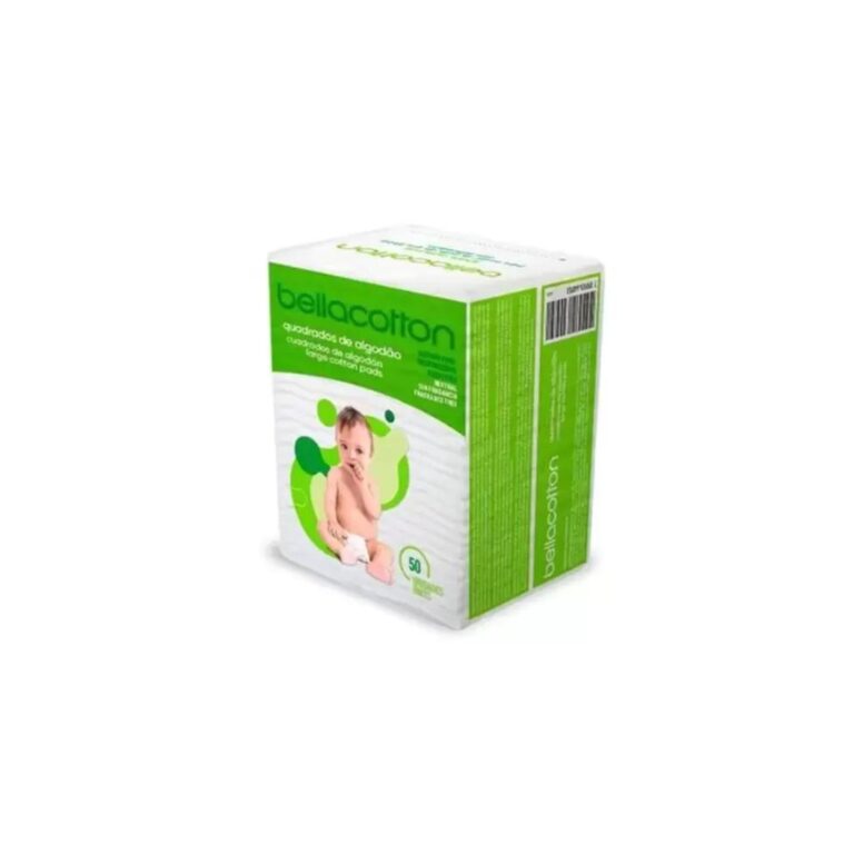 Algodão Quadrado Puro Bellacotton Biodegradável 