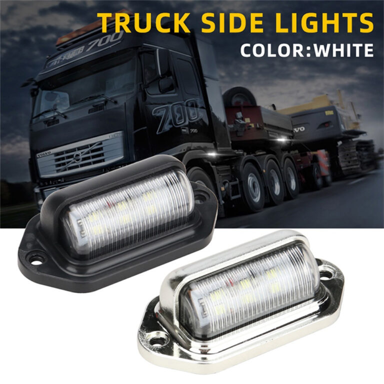 6 Luzes LED De Placa De Carro Para Caminhão RV Tr