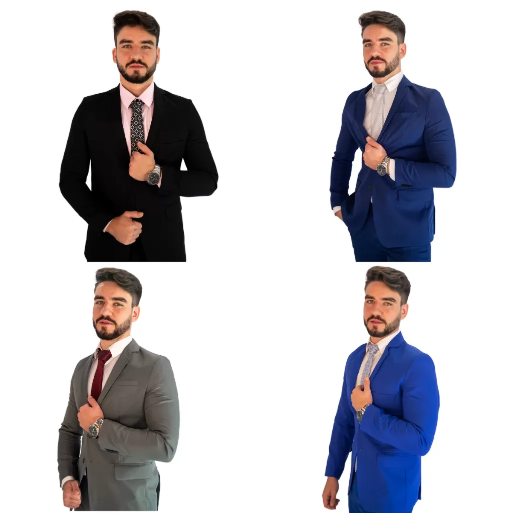 Terno Slim Masculino Blazer + Calça Promoção Oxford Direto Da Fábrica Várias Cores – Escolha