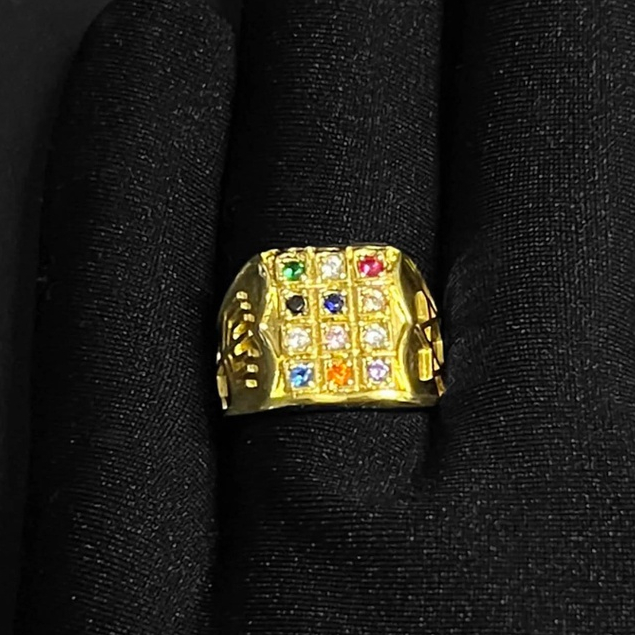 Dedeira 12 Tribos Masculina Banhada a Ouro 18k