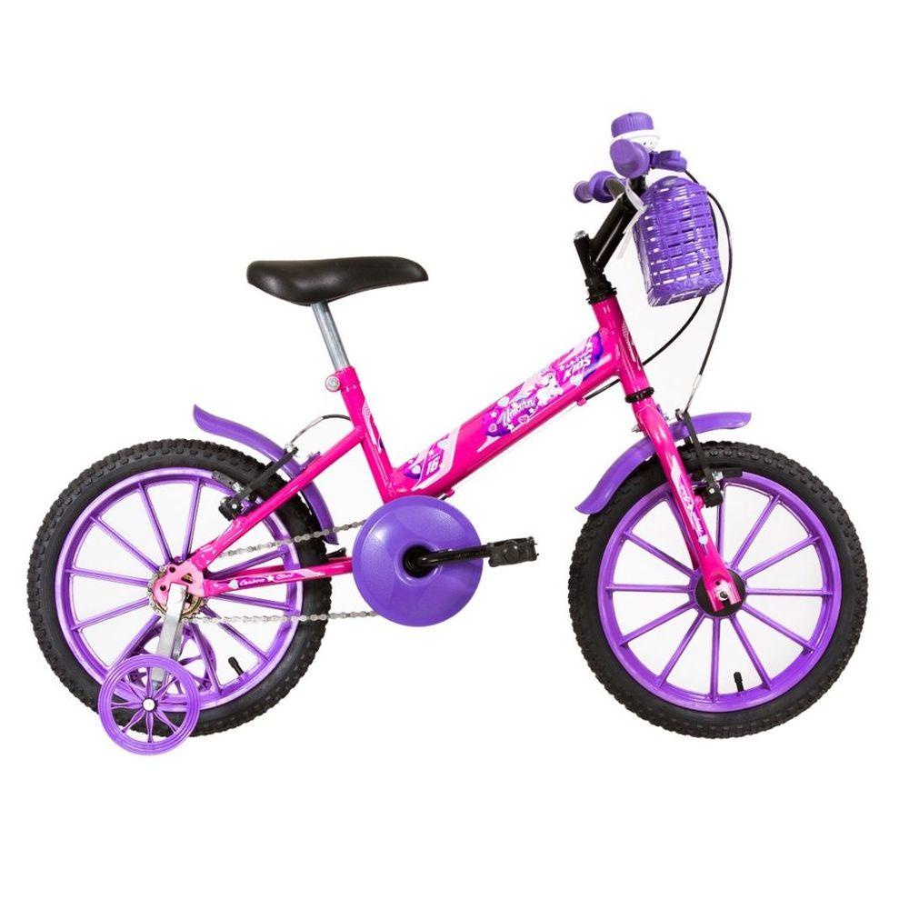 Bicicleta Bicicletinha Infantil Ultra Kids T  Aro 16 Rosa E Lilás – Ultrabike