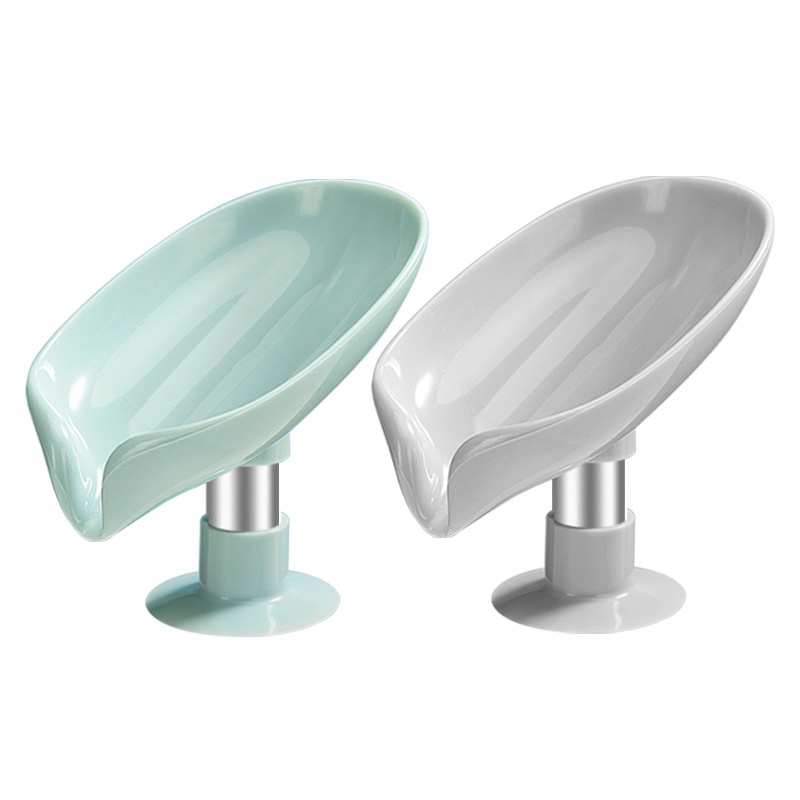2 Unidade Saboneteira De Pia Escorra a Caixa De Sabão Para Banheiro Com Suporte Ventosa Forma De Fol