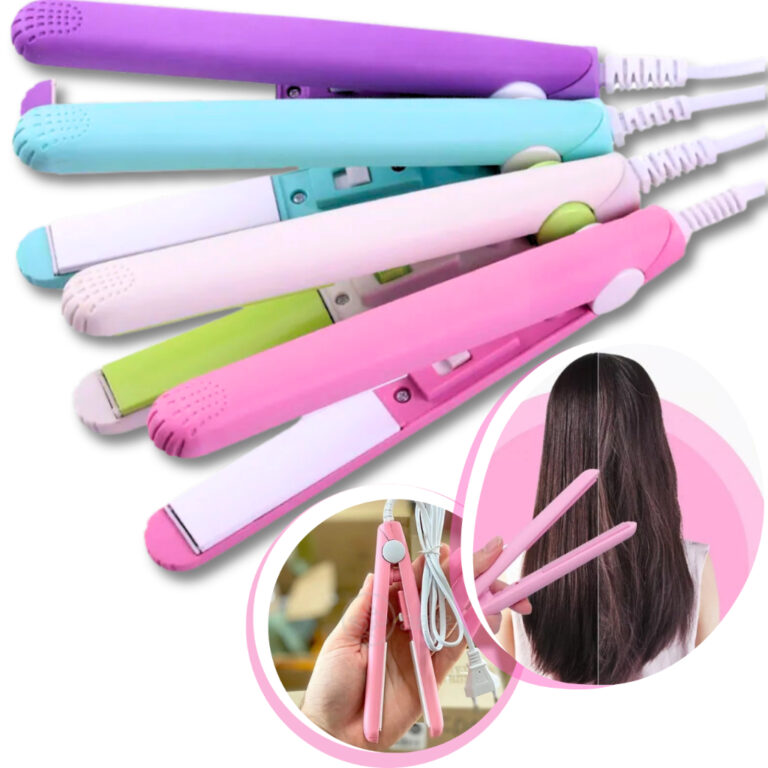 Mini Chapinha Prancha De Cabelo Portátil Com Case